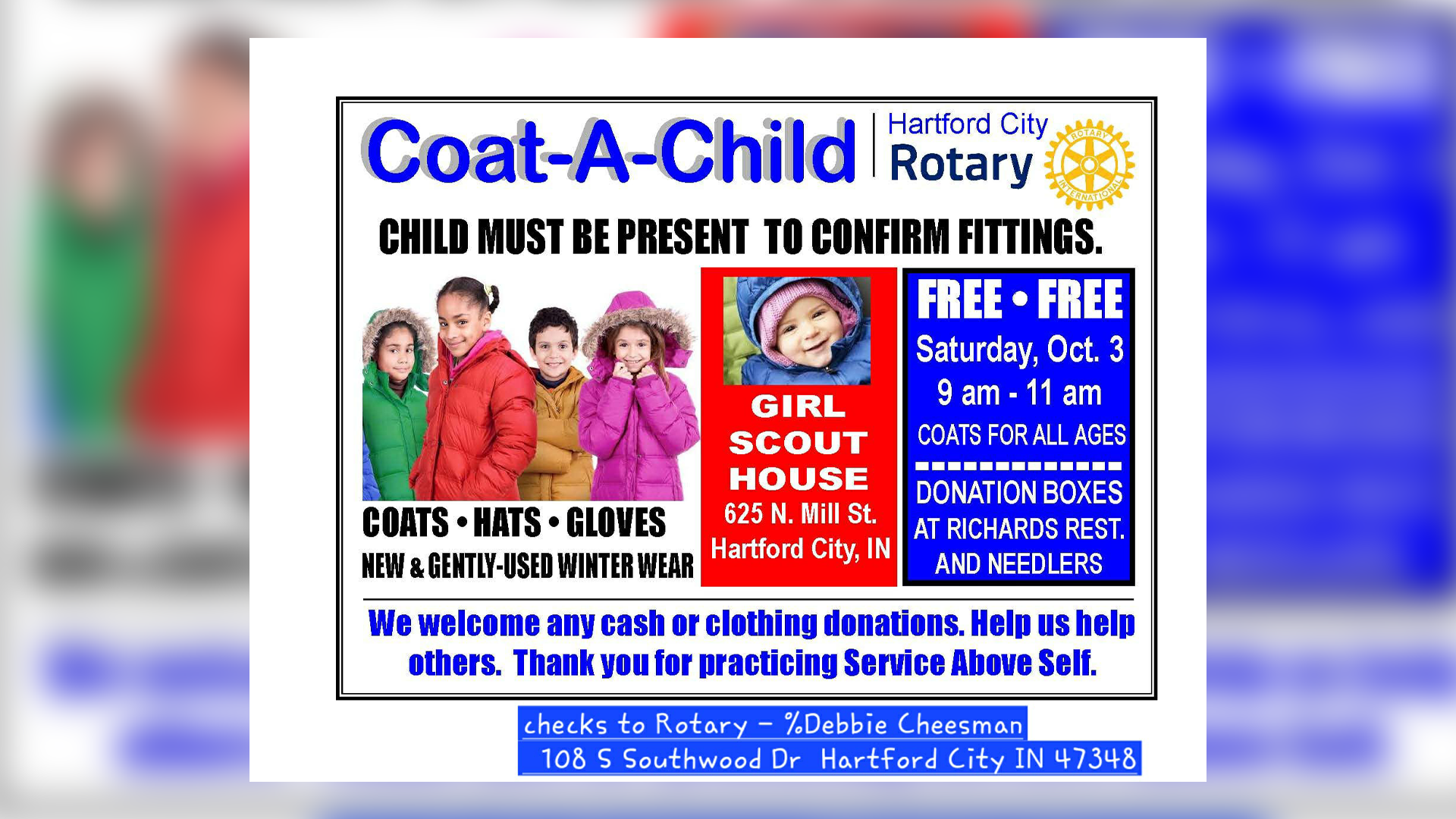 Get or give a winter coat with Coat-A-Child Oct. 3