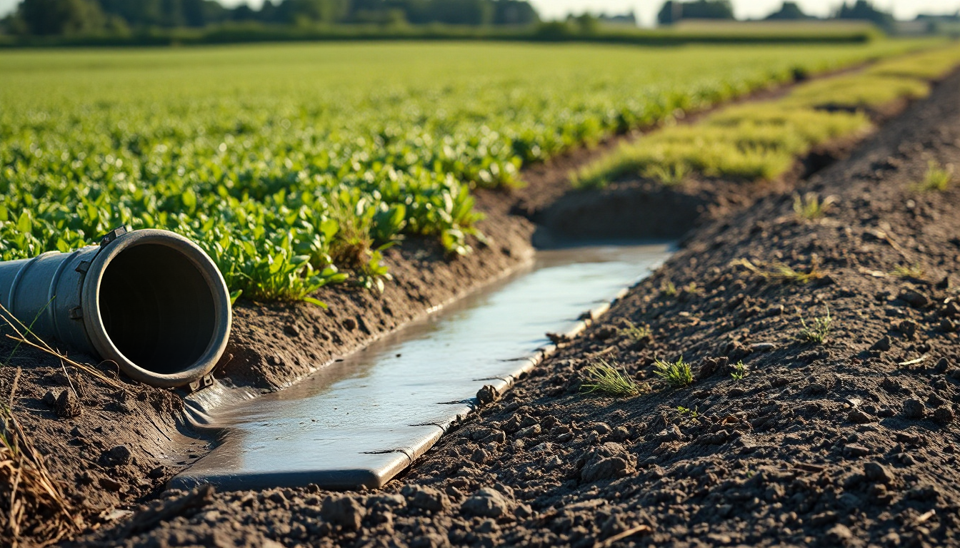 Two Mile Ditch Repair Turns Barren Field Productive, Eases Road Flooding
