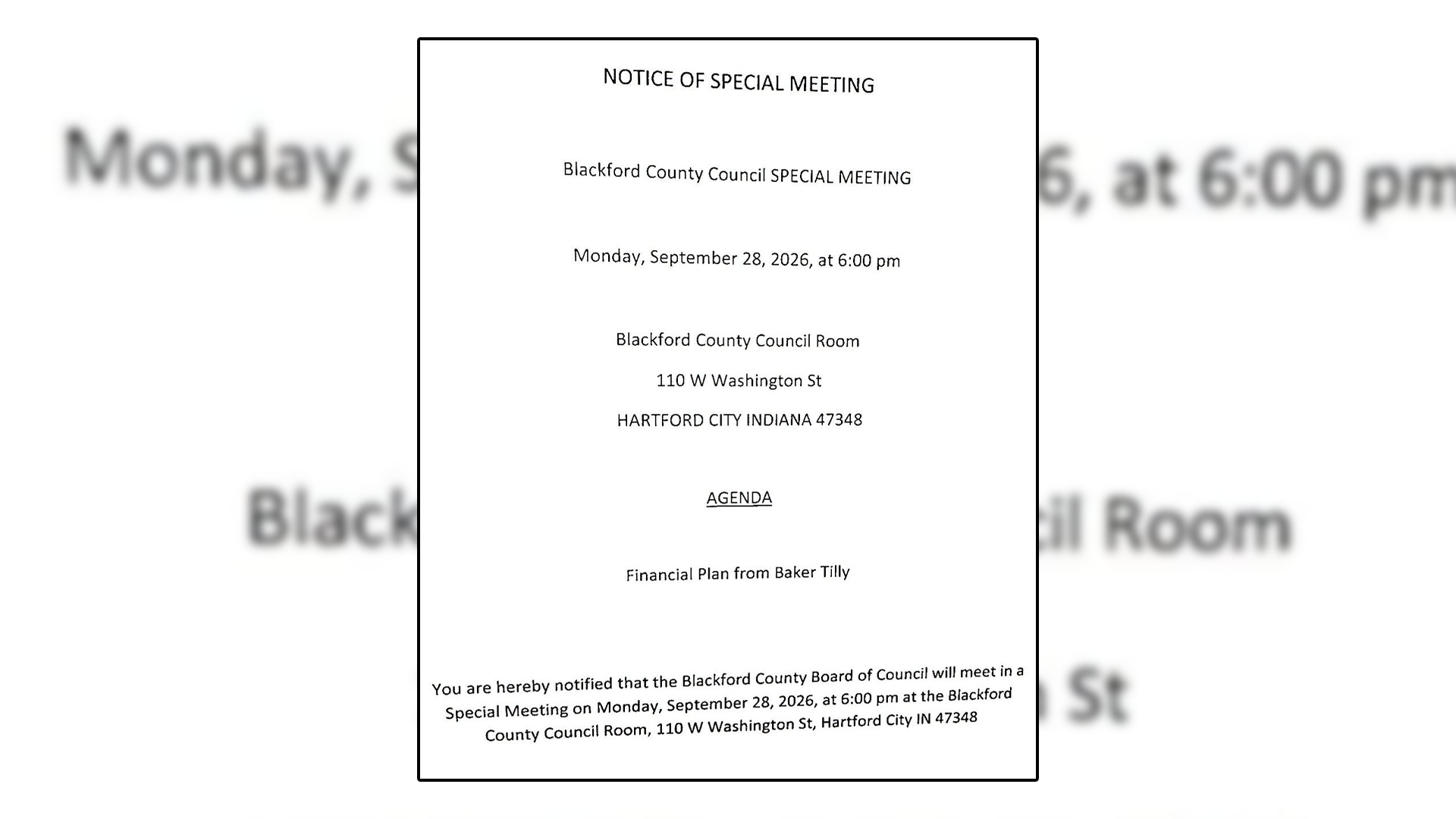 County Council to hear updated financial forecast tonight on state tax changes